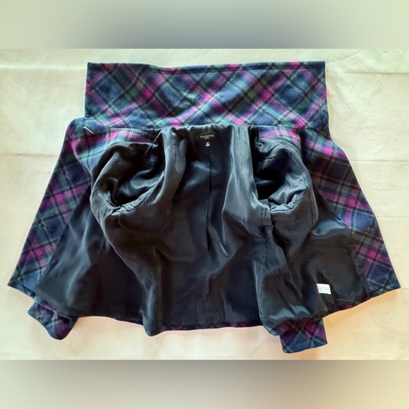 Talbots Plaid Wool Blend Lined Pea Coat Jacket (12P) - Picture 10 of 17